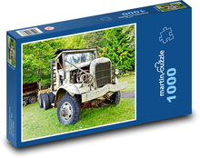 Nákladné auto - staré auto, motor Puzzle 1000 dielikov - 60 x 46 cm 