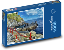 Wybrzeże - morze, skały Puzzle 1000 elementów - 60x46 cm