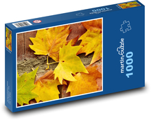 Javorové listy - podzim, příroda Puzzle 1000 dílků - 60 x 46 cm