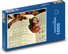 Kniha - list papiera, gaštany Puzzle 1000 dielikov - 60 x 46 cm 