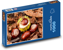 Chestnuts - autumn, leaves Puzzle 1000 pieces - 60 x 46 cm 