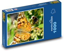 Motýľ - čmeliak, hmyz Puzzle 1000 dielikov - 60 x 46 cm 