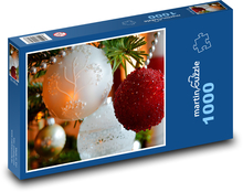 Vánoční ozdoby - dekorace, vánoce Puzzle 1000 dílků - 60 x 46 cm