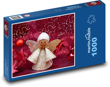 Vánoční anděl - hvězdy, vánoce Puzzle 1000 dílků - 60 x 46 cm