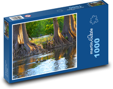 Cypress stream - river, trees Puzzle 1000 pieces - 60 x 46 cm 