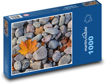 Stones - autumn, leaf Puzzle 1000 pieces - 60 x 46 cm 