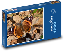 Motýľ - admirál, les Puzzle 1000 dielikov - 60 x 46 cm 
