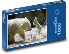Polar bears - water, animals Puzzle 1000 pieces - 60 x 46 cm 