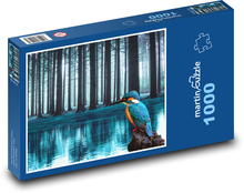 Včelojedi - vták, stromy Puzzle 1000 dielikov - 60 x 46 cm 