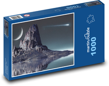 Hora - noc, měsíc Puzzle 1000 dílků - 60 x 46 cm