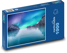 Aurora - oceán v noci, more Puzzle 1000 dielikov - 60 x 46 cm 