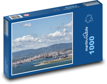 Port - przemysł, morze Puzzle 1000 elementów - 60x46 cm