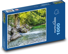 Rieka v lese - príroda, stromy Puzzle 1000 dielikov - 60 x 46 cm 