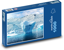 Gletscher im Ozean - Schnee, Meer Puzzle 1000 Teile - 60 x 46 cm