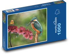 Refrigerator - bird, spring flower Puzzle 1000 pieces - 60 x 46 cm 