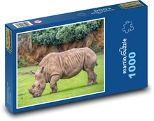 Nosorožec - divoký savec, zvíře Puzzle 1000 dílků - 60 x 46 cm