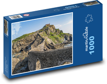Bridge by the sea - road, rocks Puzzle 1000 pieces - 60 x 46 cm 