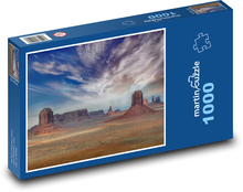 Krajobraz - piasek, budownictwo Puzzle 1000 elementów - 60x46 cm