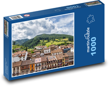 Město ve Španělsku - hora, Calabrie Puzzle 1000 dílků - 60 x 46 cm