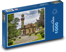 Budova - zahrada, architektura Puzzle 1000 dílků - 60 x 46 cm