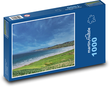 Pláž u moře - příroda, turistika Puzzle 1000 dílků - 60 x 46 cm