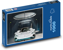 Športové auto - garáž, svetlo Puzzle 1000 dielikov - 60 x 46 cm 