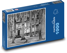 House in the forest - trees, crow Puzzle 1000 pieces - 60 x 46 cm