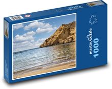 Strand an der Küste - Meer, Klippen Puzzle 1000 Teile - 60 x 46 cm