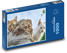 Lurking cats - pets, animals Puzzle 1000 pieces - 60 x 46 cm 