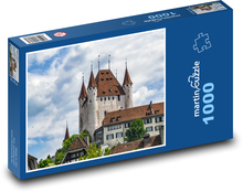 Castle - old building, Switzerland Puzzle 1000 pieces - 60 x 46 cm 