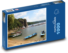 Zátoka - priehrada, lode Puzzle 1000 dielikov - 60 x 46 cm 
