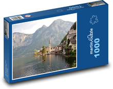Hallstatt - Rakousko, městečko Puzzle 1000 dílků - 60 x 46 cm