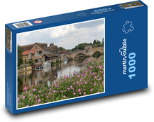 Cambridgeshire - řeka Puzzle 1000 dílků - 60 x 46 cm