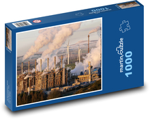 Fabryka, kominy, przemysł Puzzle 1000 elementów - 60x46 cm