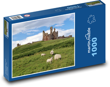 Hrad Dunstanburgh  Puzzle 1000 dílků - 60 x 46 cm