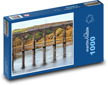 Most, rýchlovlak. rieka Puzzle 1000 dielikov - 60 x 46 cm 