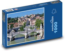 Italy - Rome, bridge Puzzle 1000 pieces - 60 x 46 cm 