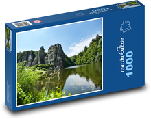 See, Fels, Wald Puzzle 1000 Teile - 60 x 46 cm