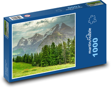 Alpy - příroda, krajina Puzzle 1000 dílků - 60 x 46 cm