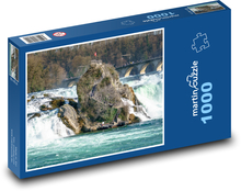 Schweiz - Wasserfall, Rhein Puzzle 1000 Teile - 60 x 46 cm