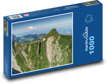 Schweiz - Alpen, Kirche Puzzle 1000 Teile - 60 x 46 cm