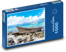 Sea - boats, beach Puzzle 1000 pieces - 60 x 46 cm 