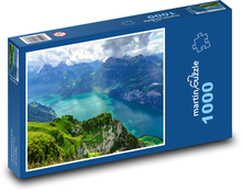 Mountains - Alps, lake Puzzle 1000 pieces - 60 x 46 cm 