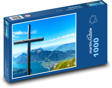 Alpy - Vrcholový kríž Puzzle 1000 dielikov - 60 x 46 cm 