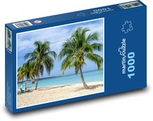 Jamaica - palmy, moře Puzzle 1000 dílků - 60 x 46 cm