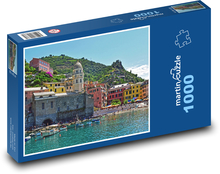 Port - kolorowe domki Puzzle 1000 elementów - 60x46 cm