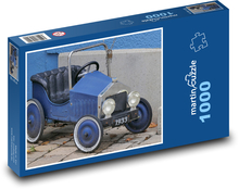 Šlapací autíčko, retro Puzzle 1000 dílků - 60 x 46 cm