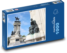 Španělsko - Madrid, socha Puzzle 1000 dílků - 60 x 46 cm