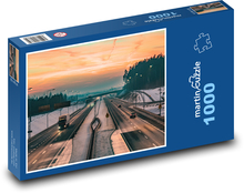 Dálnice - auta, silnice Puzzle 1000 dílků - 60 x 46 cm