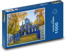 Prvoslavný kostel - církev, náboženství Puzzle 1000 dílků - 60 x 46 cm